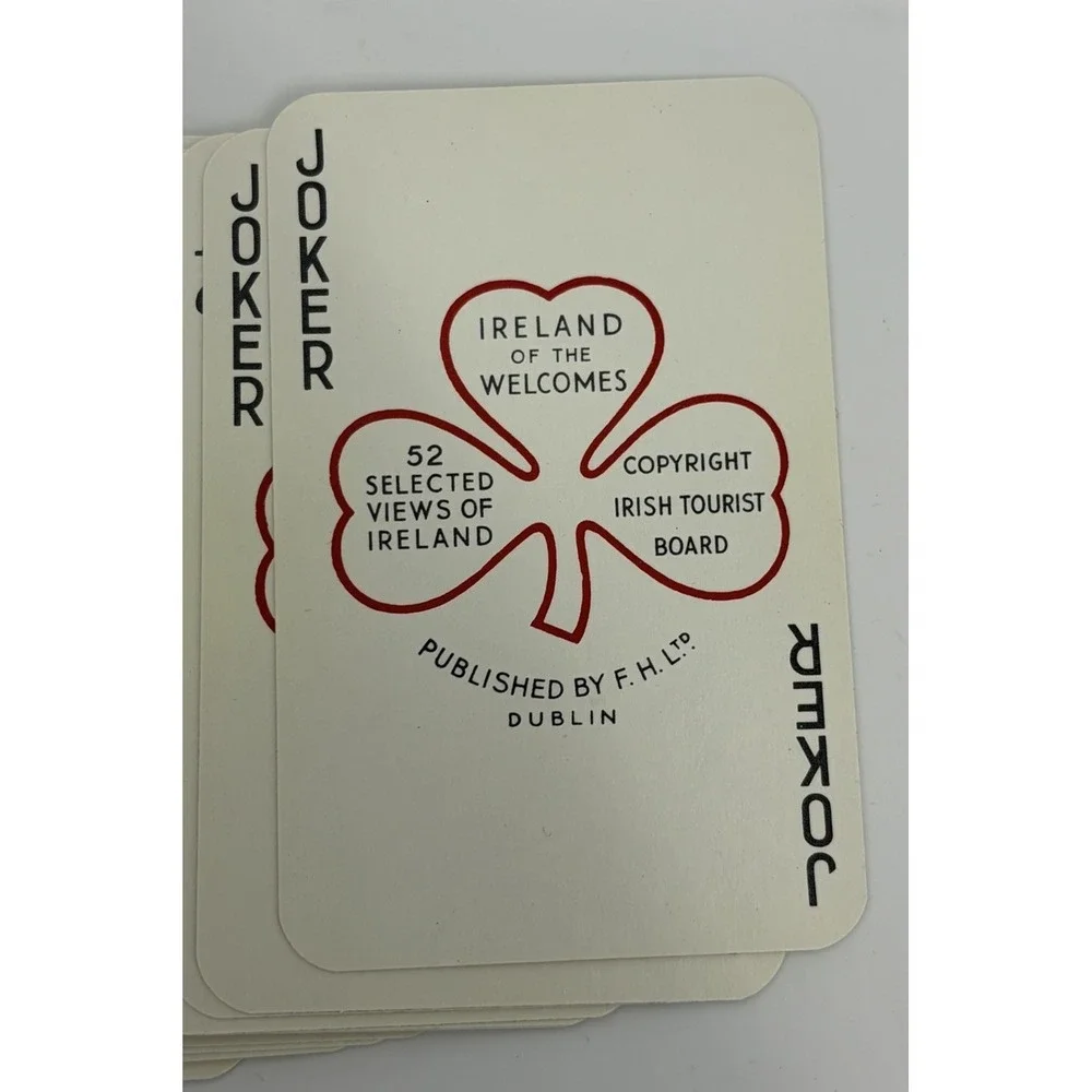 Vintage Ireland of the Welcomes Playing Cards Complete Deck Scenic Views Irish